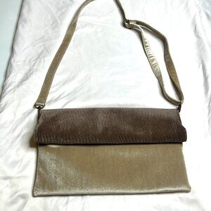 Anthropologie Augustina Foldover Velvet purse - 3 in1